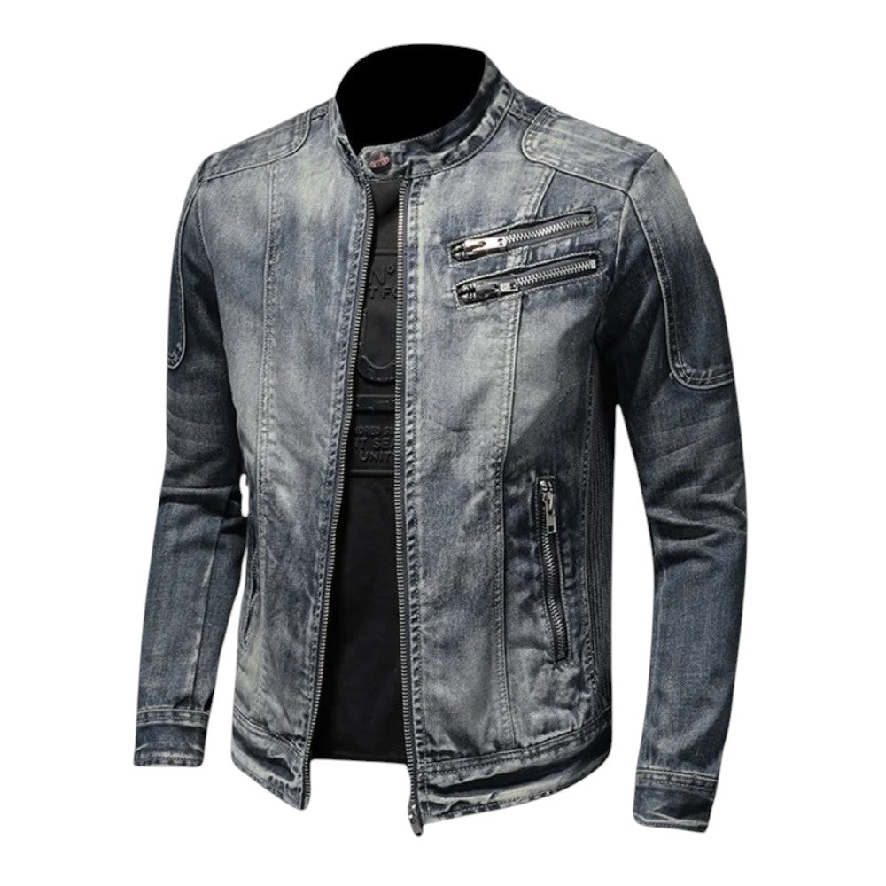 Trent | Veste en jean robuste à fermeture éclair