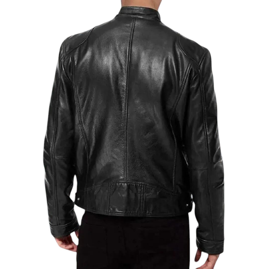 Lucien | Blouson Moto en Cuir Classique