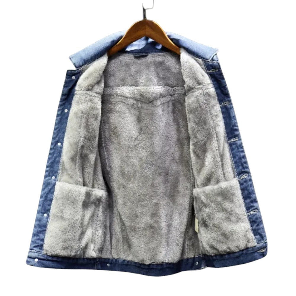 Marcus | Veste en jean doublée Sherpa pour un confort par temps froid