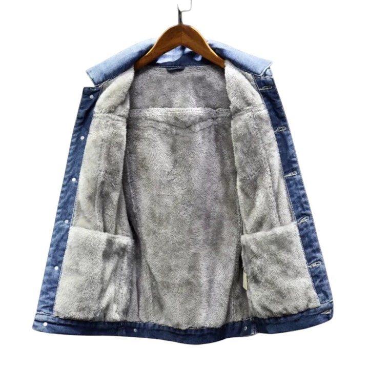 Marcus | Veste en jean doublée Sherpa pour un confort par temps froid