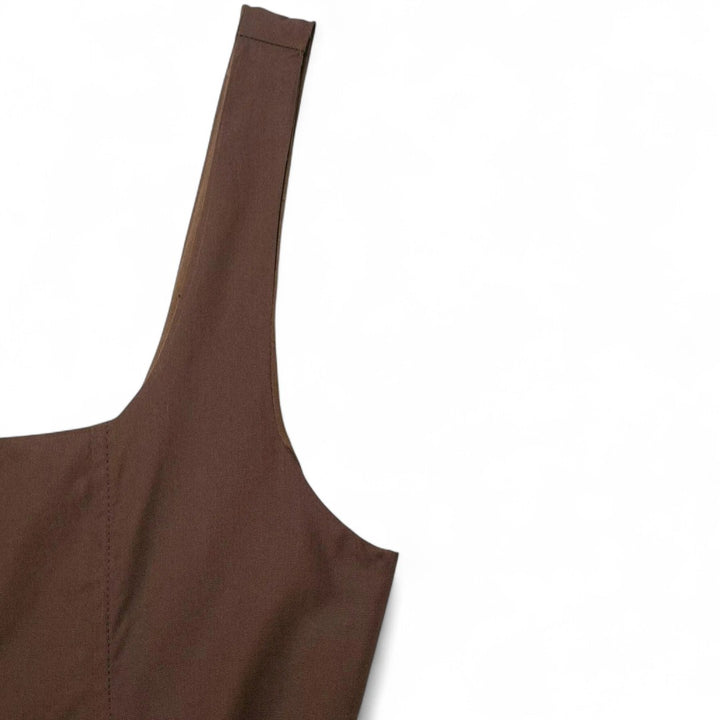 Amélie | Robe Évasée Sans Manches avec Ceinture Structurante