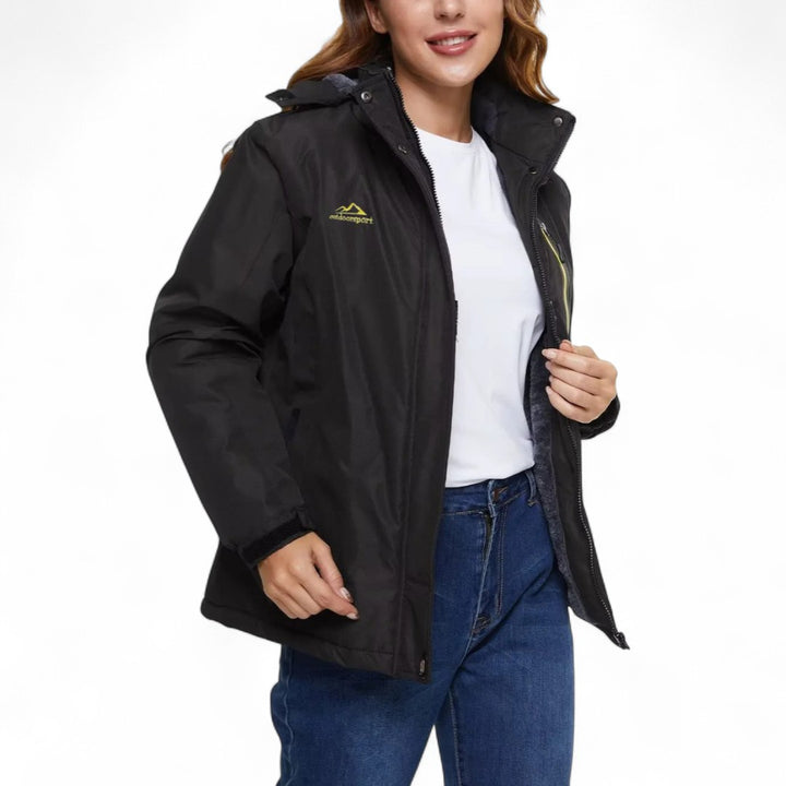 Laurine | Veste d’extérieur imperméable doublée en polaire