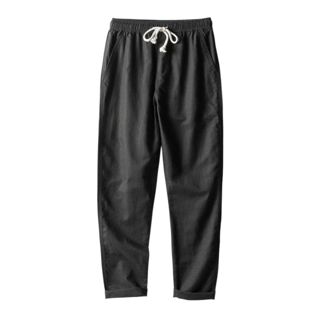 Joel | Ensemble de chemise et pantalon en lin mélangé décontracté