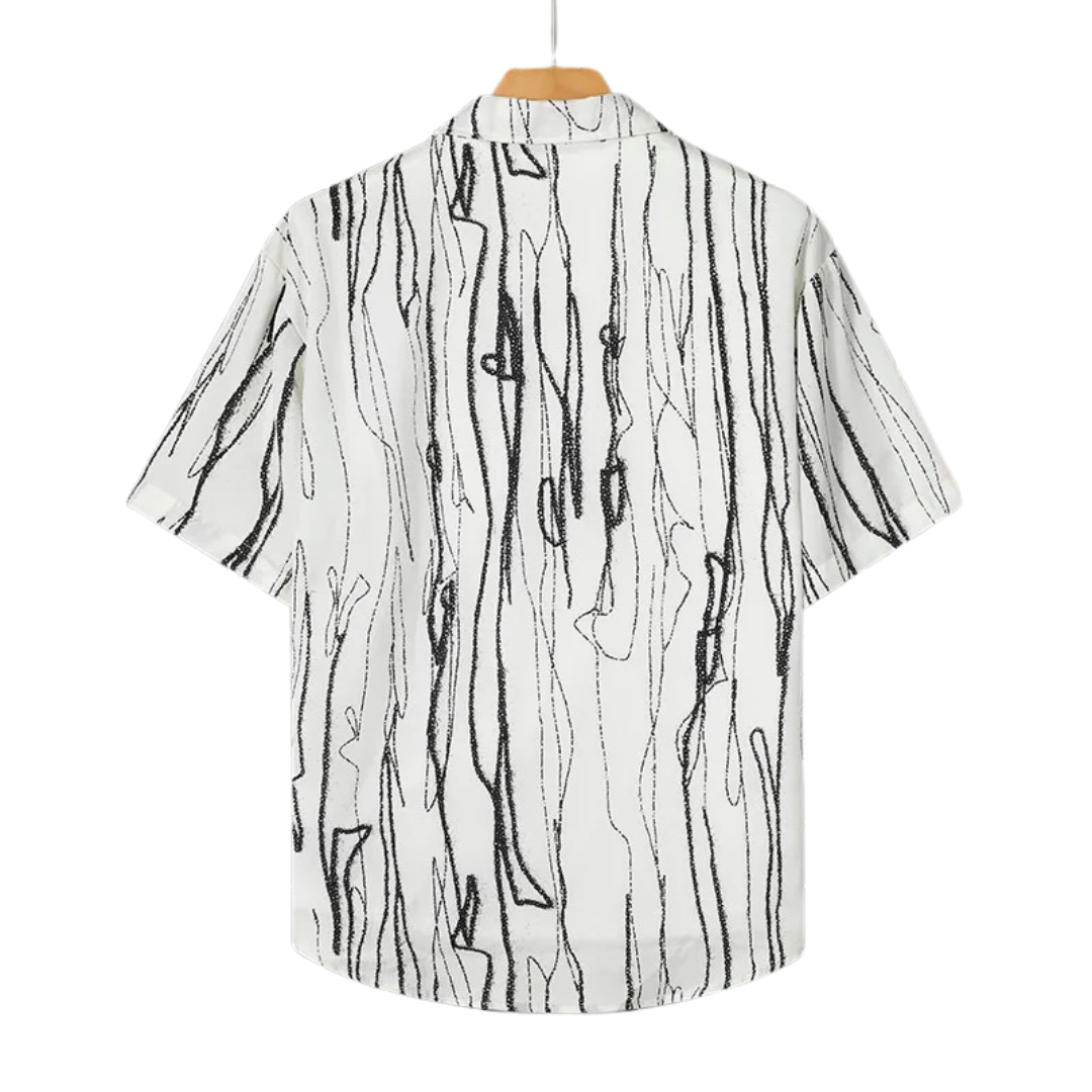 Chemise à manches courtes à imprimé abstrait Mitchell