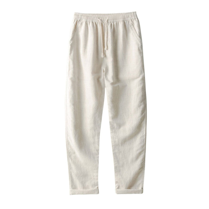 Joel | Ensemble de chemise et pantalon en lin mélangé décontracté
