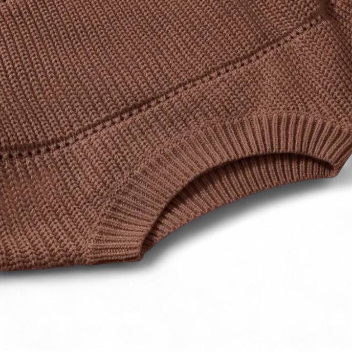 Manon | Pull en maille côtelée à reliefs horizontaux