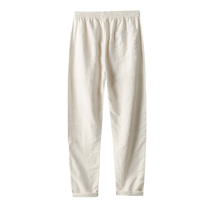 Joel | Ensemble de chemise et pantalon en lin mélangé décontracté