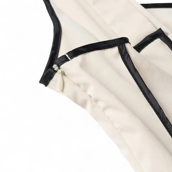Anaïs | Robe d'été à bretelles contrastées
