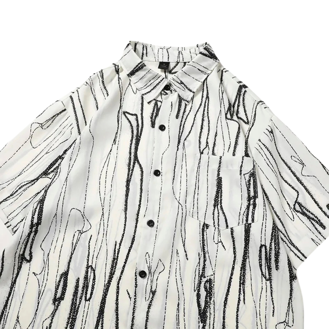Chemise à manches courtes à imprimé abstrait Mitchell