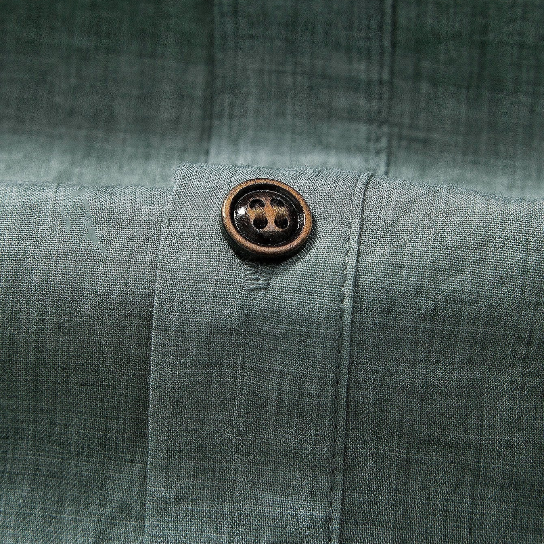Joel | Ensemble de chemise et pantalon en lin mélangé décontracté