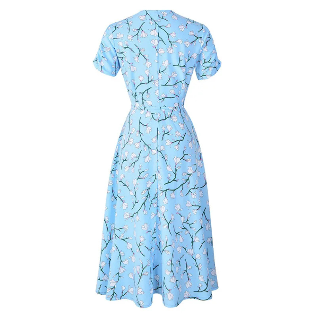 Anaïs | Robe portefeuille fleurie légère
