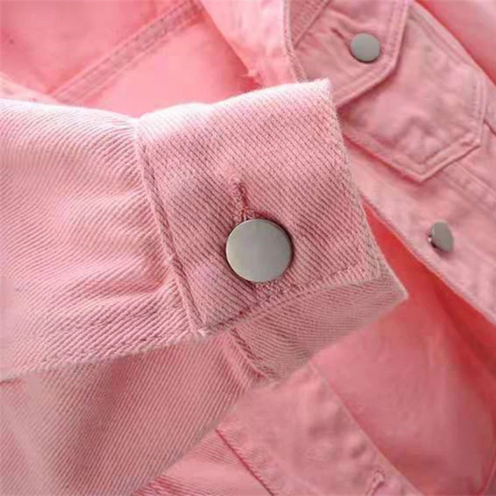 Océane | Veste en Jean Décontractée à Manches Revers