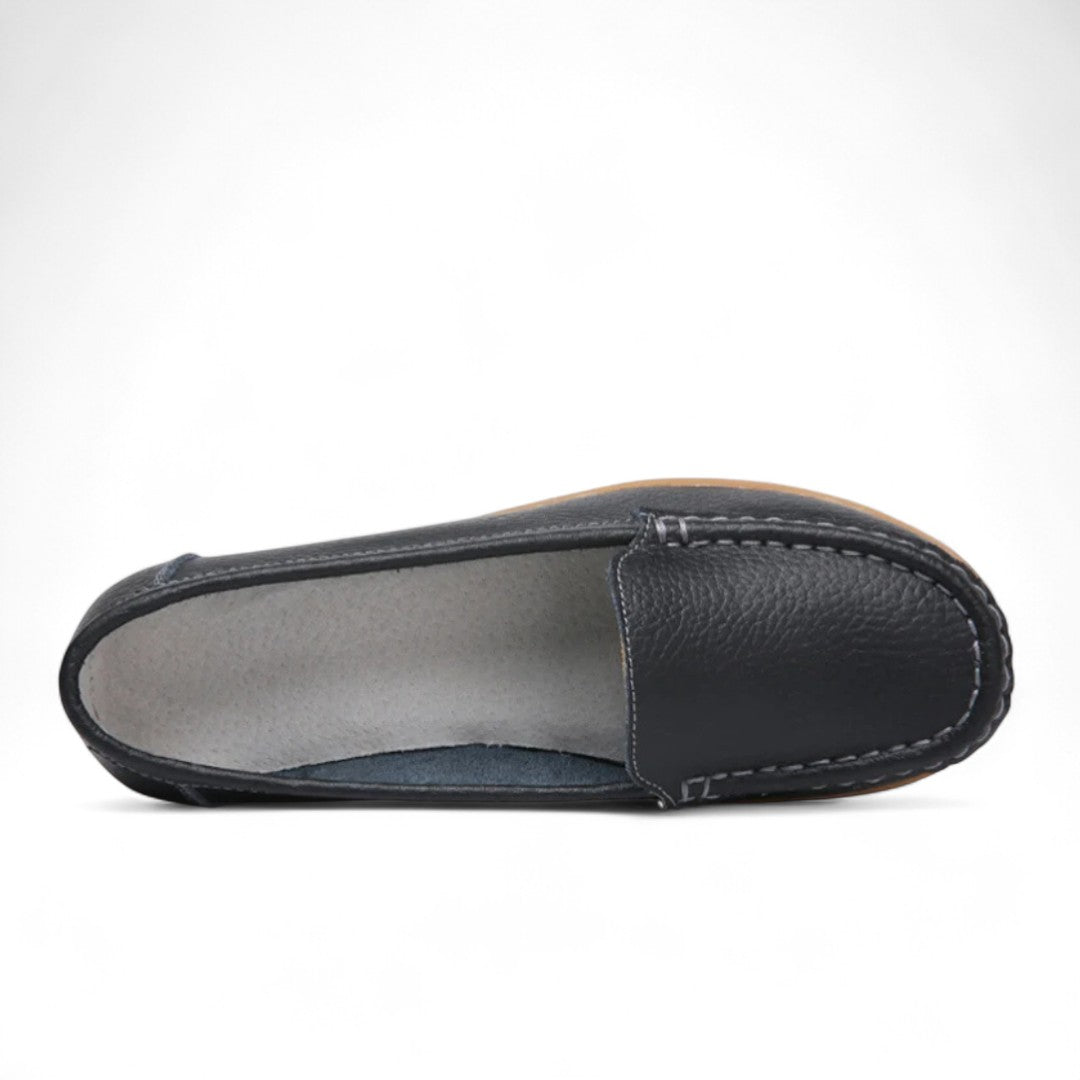Élodie | Mocassins compensés confort en simili cuir