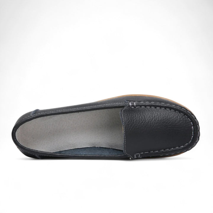 Élodie | Mocassins compensés confort en simili cuir