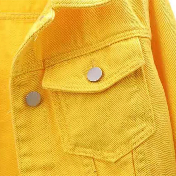 Océane | Veste en Jean Décontractée à Manches Revers