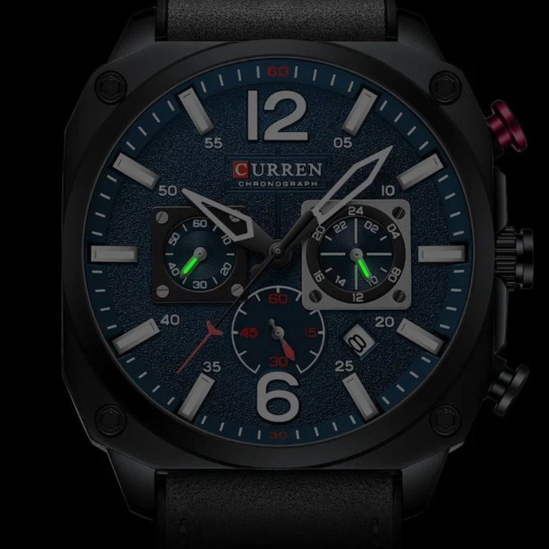 van Baerle® – Montre en Cuir Quartz pour Affaires Excellente