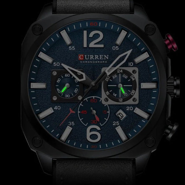 van Baerle® – Montre en Cuir Quartz pour Affaires Excellente