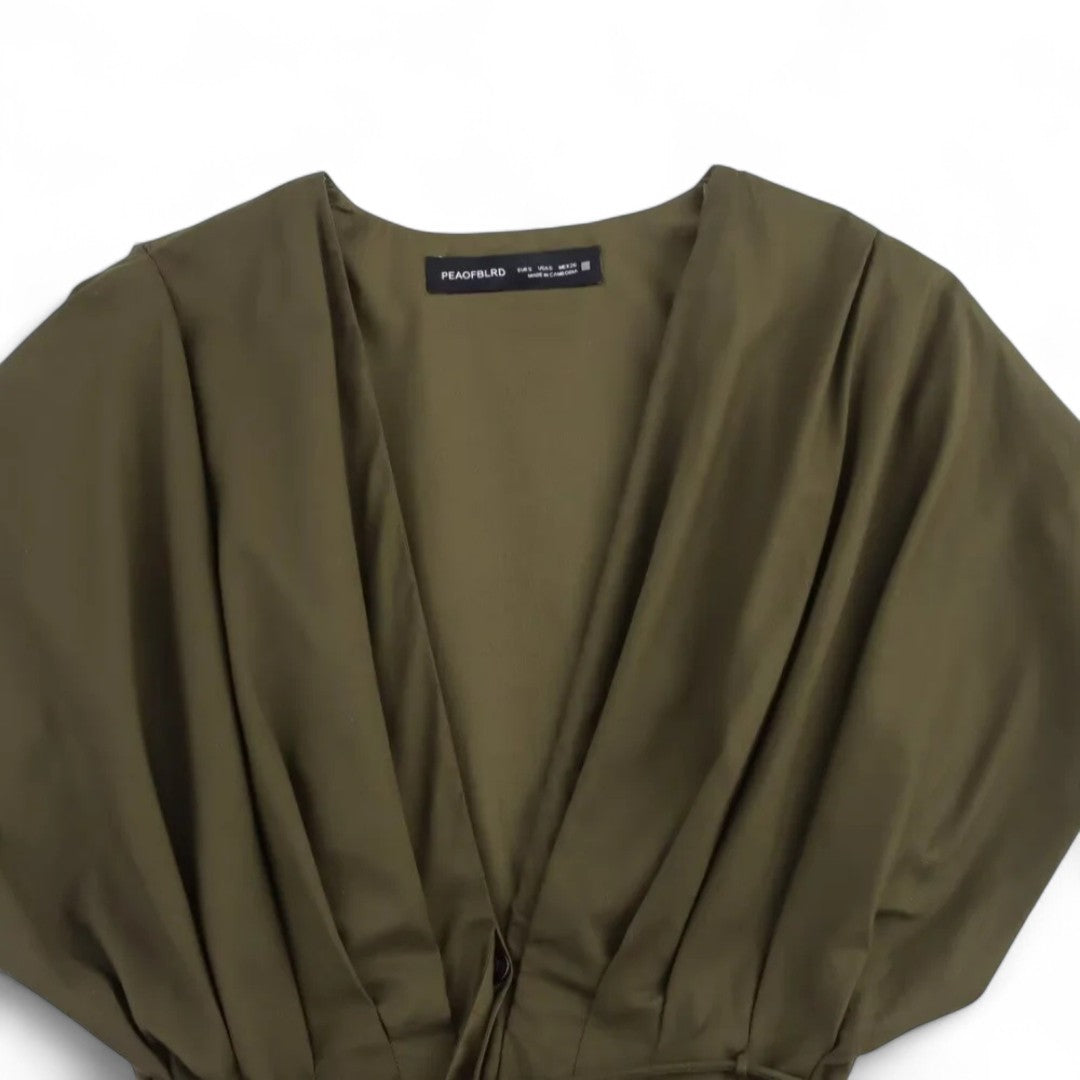 Amandine | Robe portefeuille fluide à lien ajustable