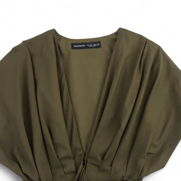 Amandine | Robe portefeuille fluide à lien ajustable