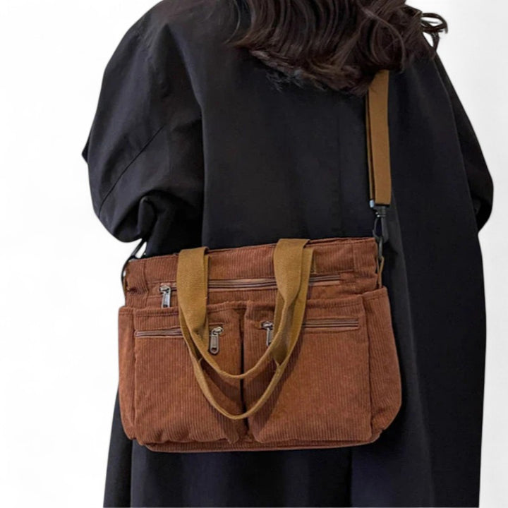 Élodie | Sac bandoulière souple à multiples poches