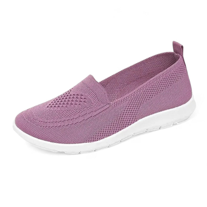 Élise | Mocassins femme en maille à enfiler avec semelle sportive