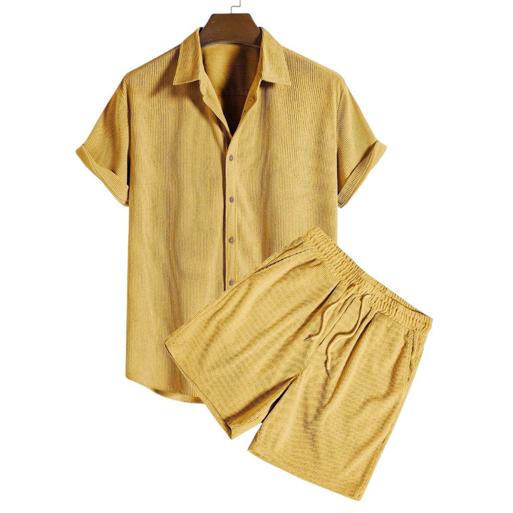 Riley | Ensemble de détente en ribé aérien avec coupe oversize