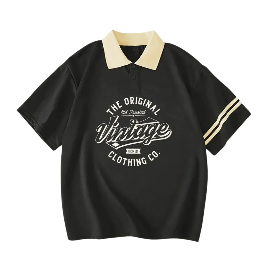 Mackenzie | T-shirt Polo Vintage à Graphismes pour Femmes