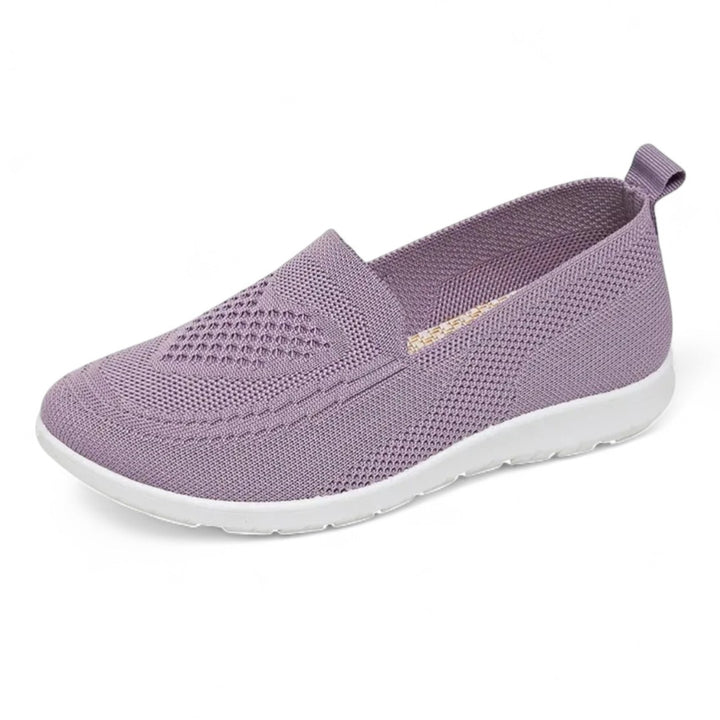 Élise | Mocassins femme en maille à enfiler avec semelle sportive