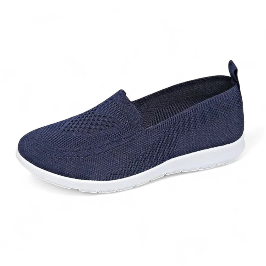 Élise | Mocassins femme en maille à enfiler avec semelle sportive