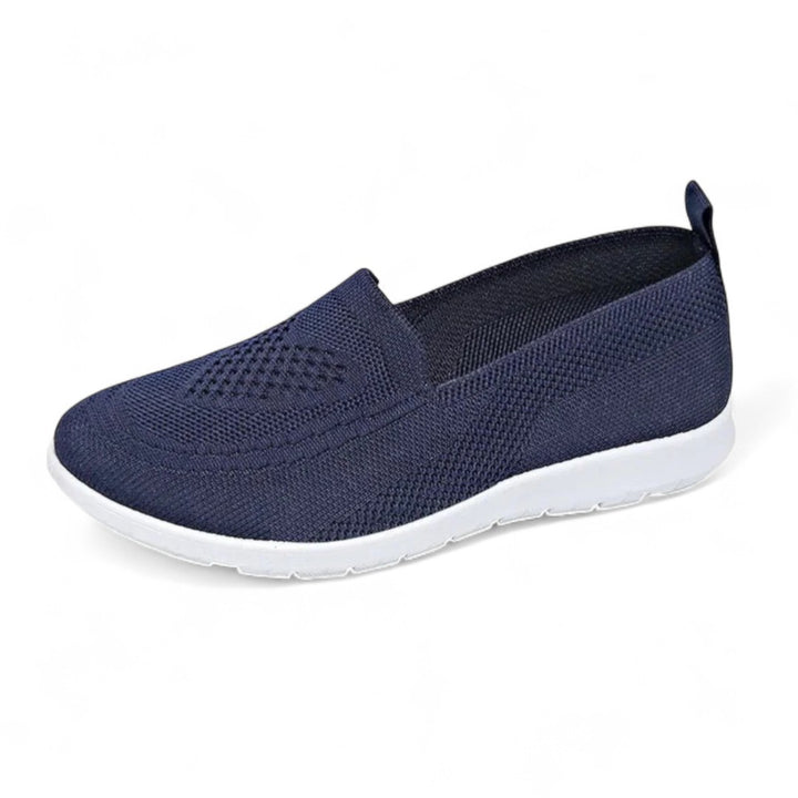 Élise | Mocassins femme en maille à enfiler avec semelle sportive