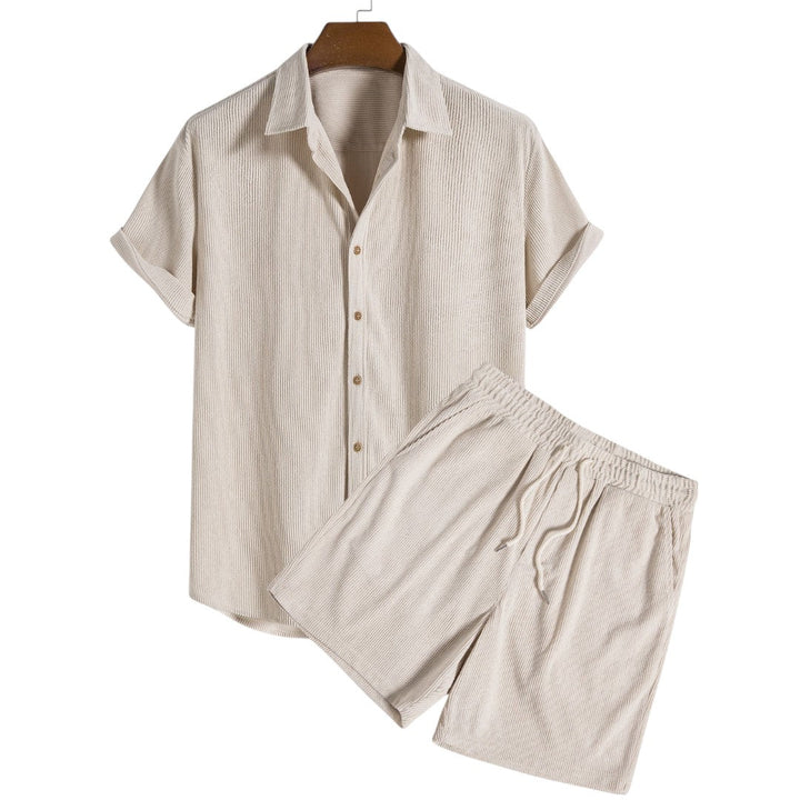 Riley | Ensemble de détente en ribé aérien avec coupe oversize