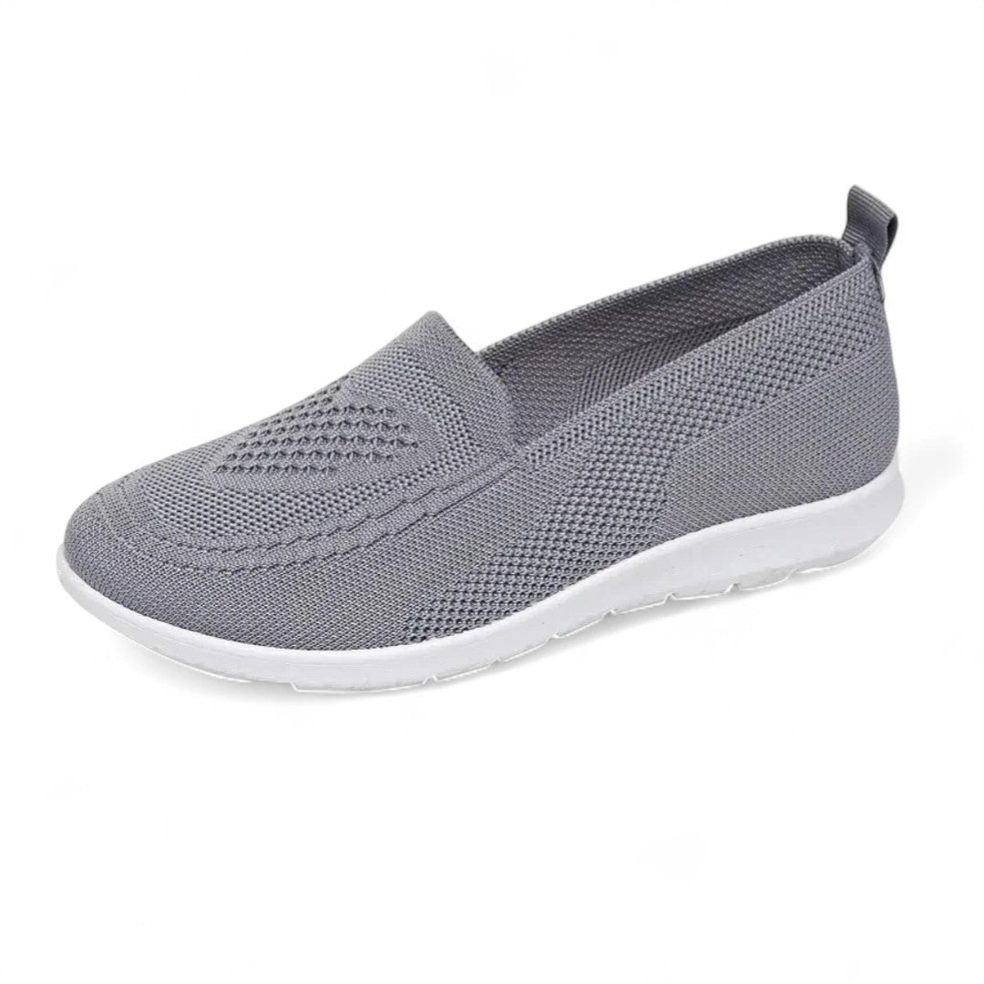 Élise | Mocassins femme en maille à enfiler avec semelle sportive