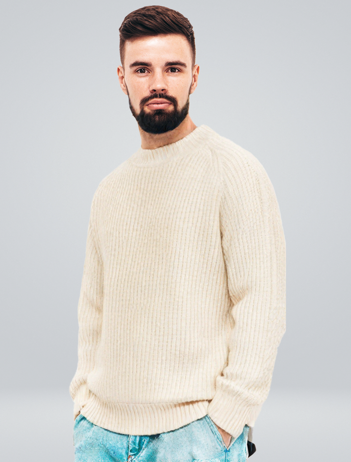 Ashton | Pull en coton classique avec motif intemporel et confort respirant