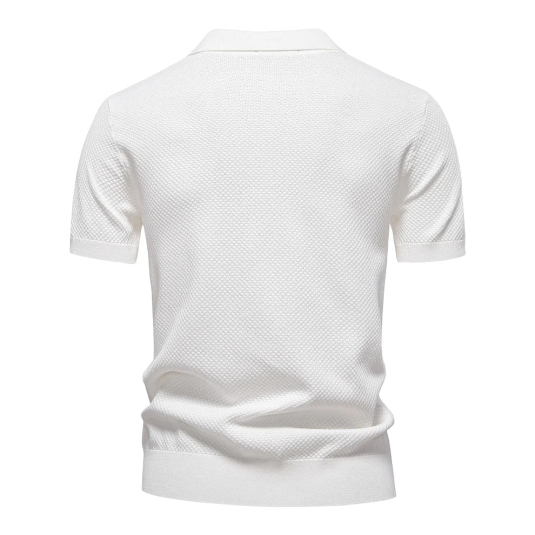 Reuben | Chemise polo en maille texturée