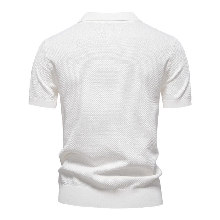Reuben | Chemise polo en maille texturée