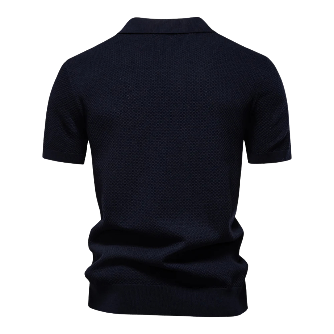 Reuben | Chemise polo en maille texturée
