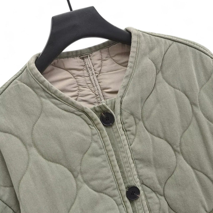 Élodie | Veste matelassée à col rond