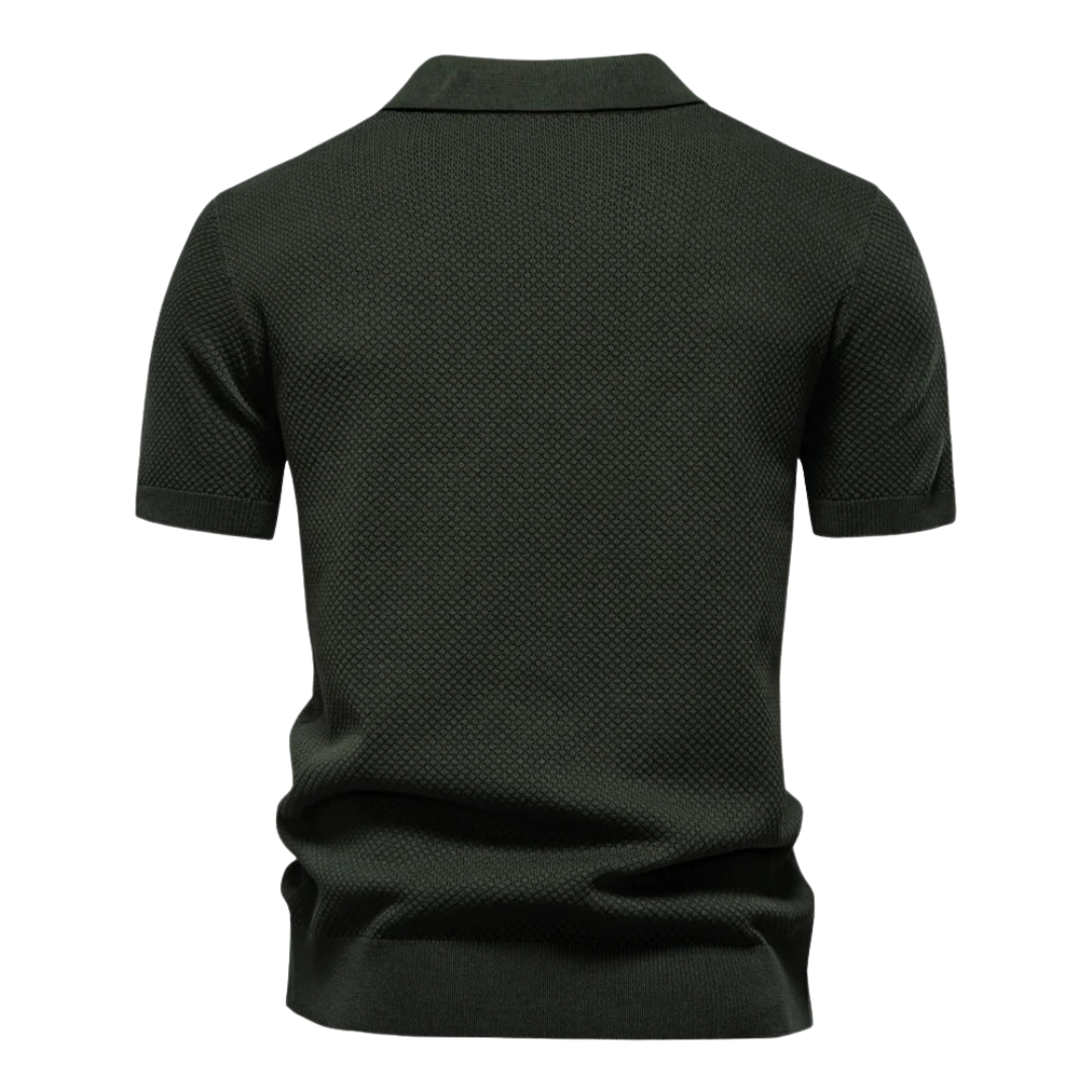Reuben | Chemise polo en maille texturée