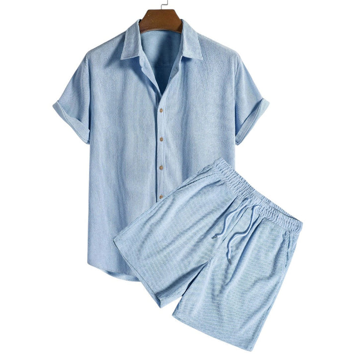 Riley | Ensemble de détente en ribé aérien avec coupe oversize