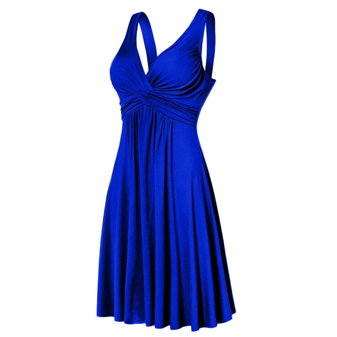 Juliette | Robe Évasée à Bretelles Croisées