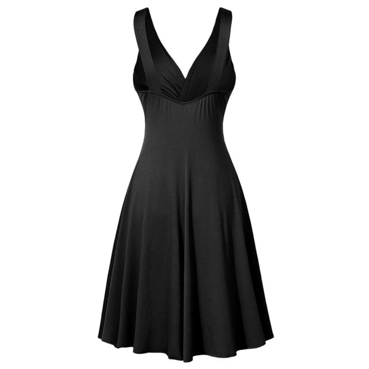 Juliette | Robe Évasée à Bretelles Croisées