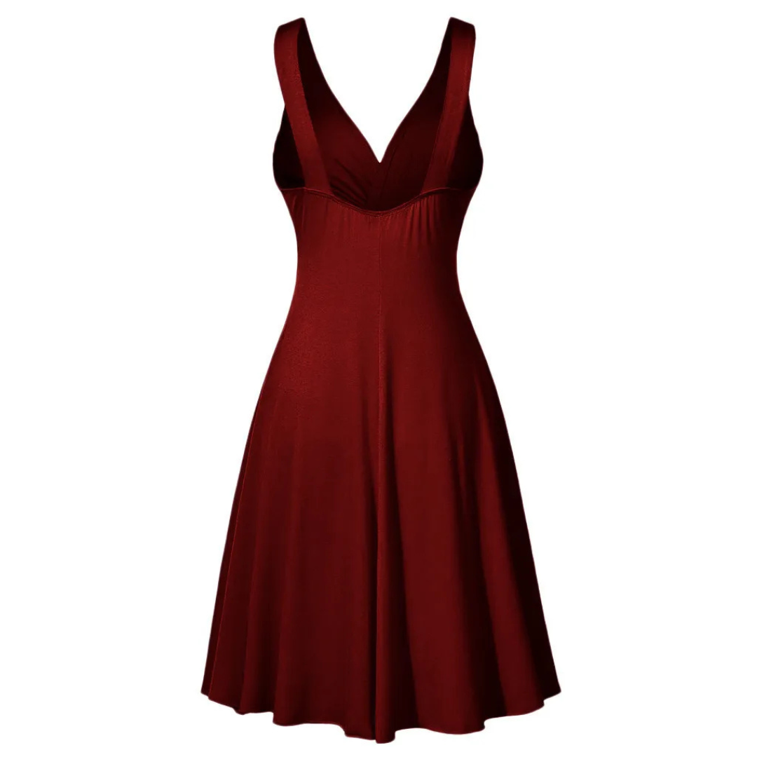 Juliette | Robe Évasée à Bretelles Croisées