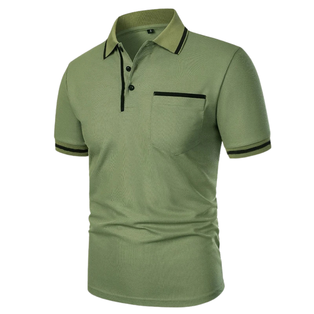 Lachlan | Polo avec Bordure Contrastée et Poche