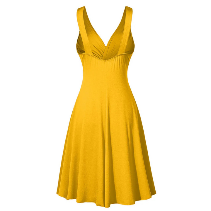 Juliette | Robe Évasée à Bretelles Croisées