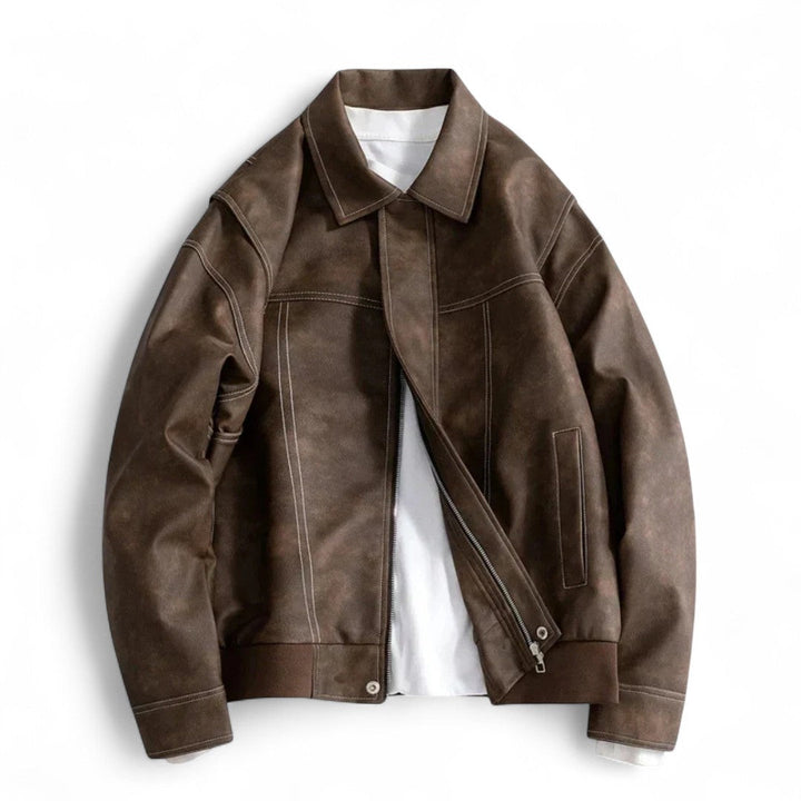 Ethan | Veste en cuir végétalien de qualité supérieure