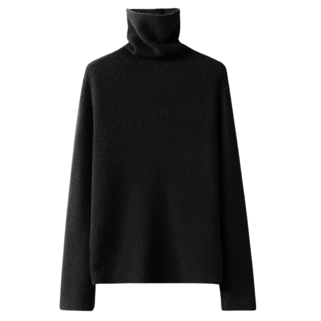 Clara | Pull col roulé doux côtelé