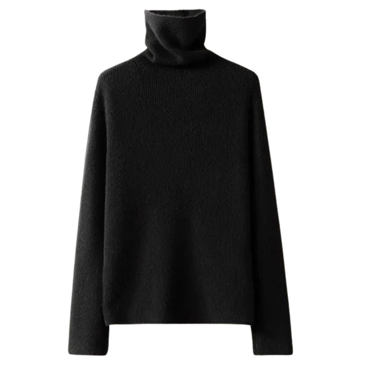 Clara | Pull col roulé doux côtelé
