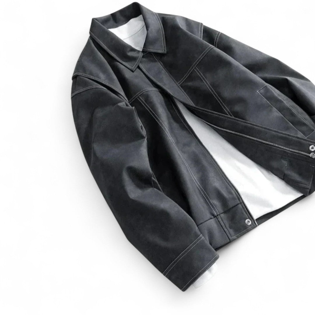 Ethan | Veste en cuir végétalien de qualité supérieure