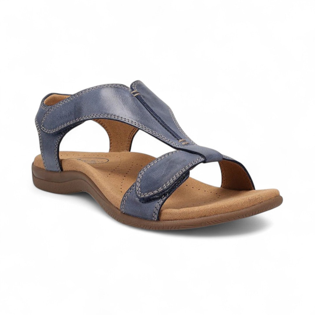 Élise | Sandales confort en cuir avec bride ajustable