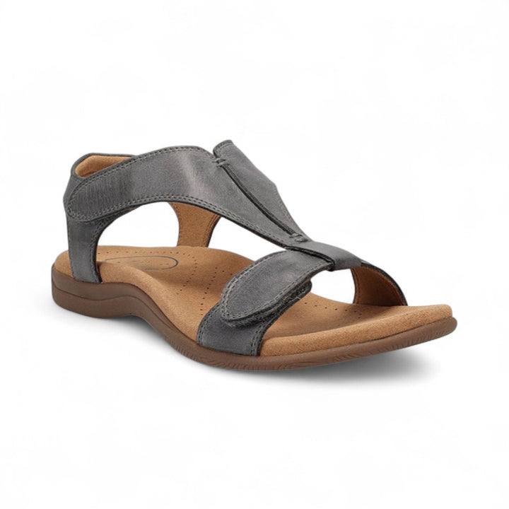 Élise | Sandales confort en cuir avec bride ajustable